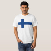 Finse vlag FI T-shirt (Voorkant volledig)
