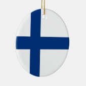 Finse vlag (Finland) Keramisch Ornament (Rechts)