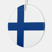 Finse vlag (Finland) Keramisch Ornament (Links)