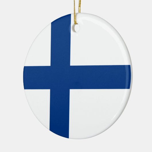 Finse vlag (Finland) Keramisch Ornament (Links)
