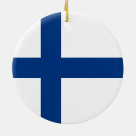 Finse vlag (Finland) Keramisch Ornament