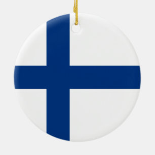 Finse vlag (Finland) Keramisch Ornament