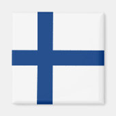 Finse vlag (Finland) Magneet (Voorkant)