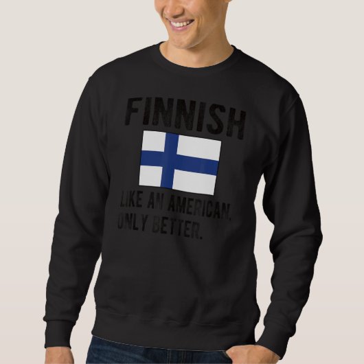 Finse vlag Finse wortelen Trui (Voorkant)