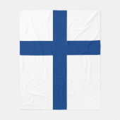 Finse vlag fleece deken (Voorkant)