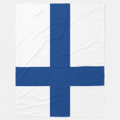 Finse vlag fleece deken (Voorkant)