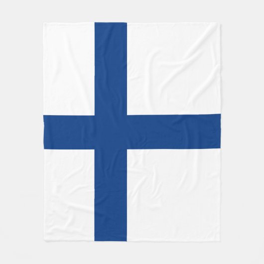 Finse vlag fleece deken (Voorkant)