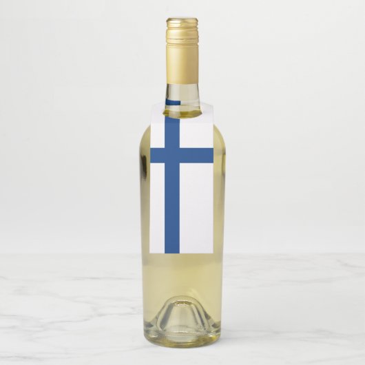 Finse vlag flessenhanger (Op fles)