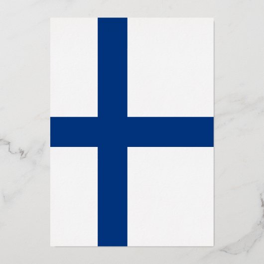 Finse vlag folie uitnodiging (Voorkant)
