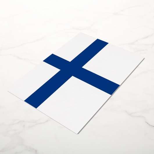 Finse vlag folie uitnodiging (Gedraaid)