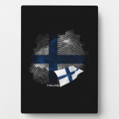Finse vlag fotoplaat (voorkant)