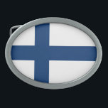 Finse vlag gesp<br><div class="desc">Patriottische vlag van Finland.</div>