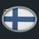 Finse vlag gesp<br><div class="desc">Patriottische vlag van Finland.</div>