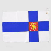 Finse vlag golfhanddoek (Horizontaal)