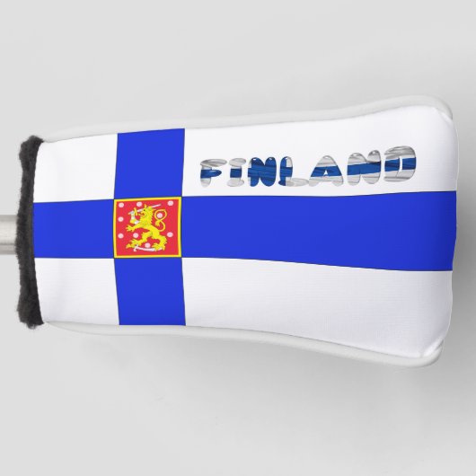 Finse vlag golfheadcover (Voorkant)