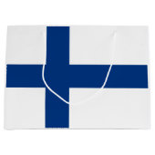 Finse vlag groot cadeauzakje (Voorkant)