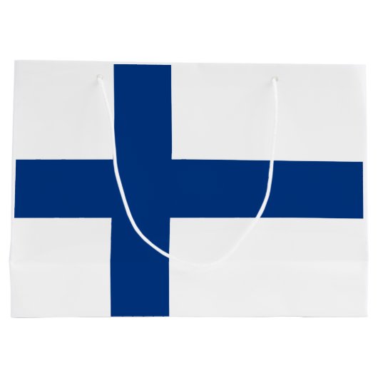 Finse vlag groot cadeauzakje (Achterkant)