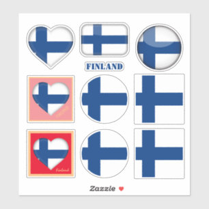 Finse vlag, hart/sport sticker