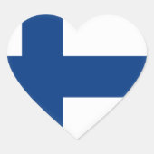 Finse vlag hart sticker (Voorkant)