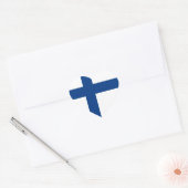 Finse vlag hart sticker (Envelop)