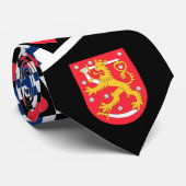 Finse vlag - hartpatroon Finse nationale trots Stropdas (Opgerold)