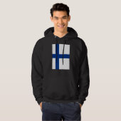 Finse vlag hoodie (Voorkant volledig)