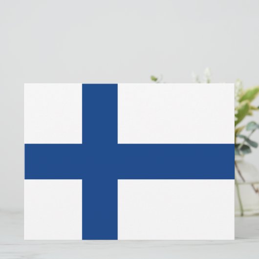 Finse vlag kaart (Staand voorkant)