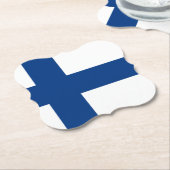 Finse vlag kartonnen onderzetters (Gekanteld)