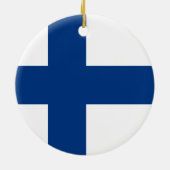 Finse vlag keramisch ornament (Achterkant)