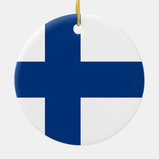 Finse vlag keramisch ornament (Achterkant)