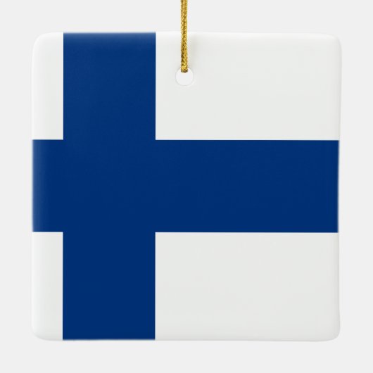 Finse vlag keramisch ornament (Achterkant)