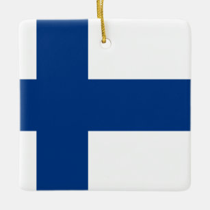 Finse vlag keramisch ornament