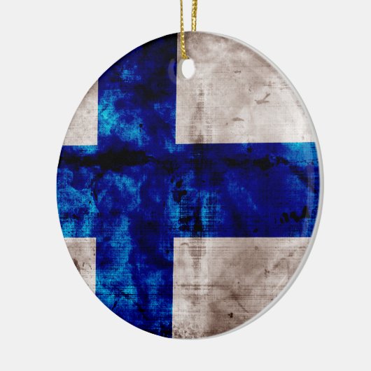 Finse vlag keramisch ornament (Links)