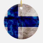 Finse vlag keramisch ornament (Achterkant)