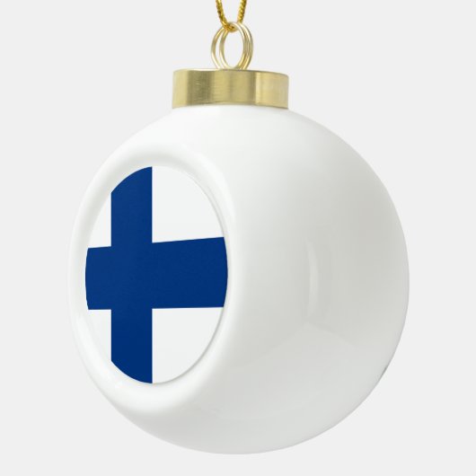 Finse vlag keramische bal ornament (Rechts)