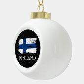 Finse vlag keramische bal ornament (Rechts)