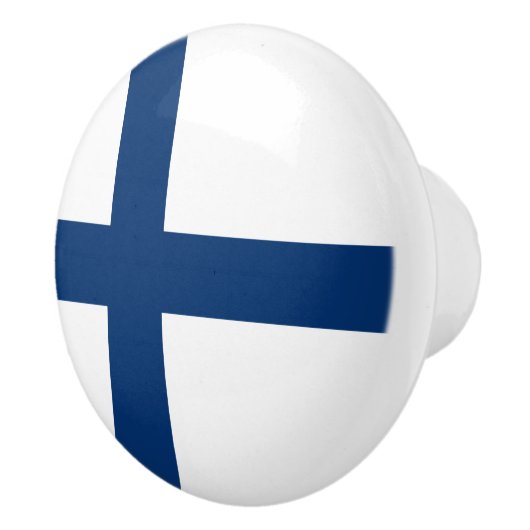 Finse vlag keramische knop (Rechts)
