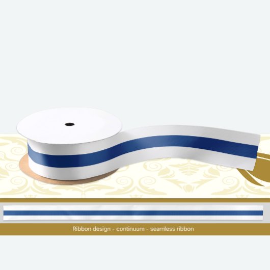 Finse vlag kleuren lint, Finland / sport Satijnen Lint