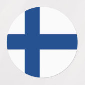 Finse vlag labels (Design 1)