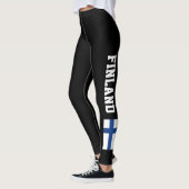 Finse vlag leggings voor donkere sport (Links)