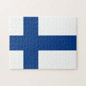 Finse vlag legpuzzel (Horizontaal)