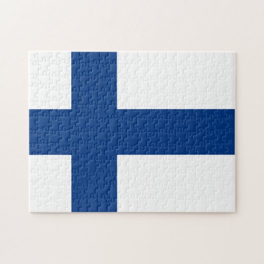 Finse vlag legpuzzel (Horizontaal)