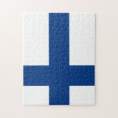 Finse vlag legpuzzel (Verticaal)