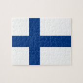 Finse vlag legpuzzel (Horizontaal)