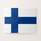 Finse vlag legpuzzel (Horizontaal)