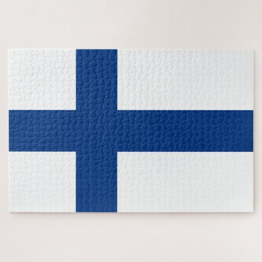 Finse vlag legpuzzel (Horizontaal)