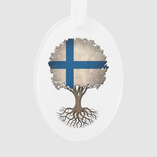 Finse vlag - Levensboom  Ornament (achterkant)