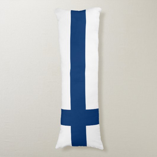 Finse vlag lichaamskussen (Voorkant Verticaal)