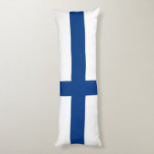 Finse vlag lichaamskussen (Achterkant (Verticaal))