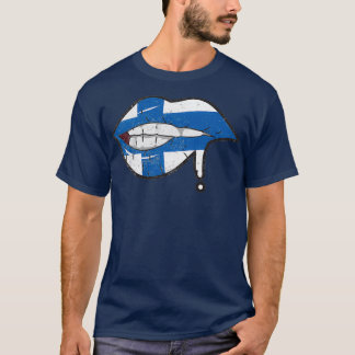 Finse vlag lippen Suomen Lippu T-shirt